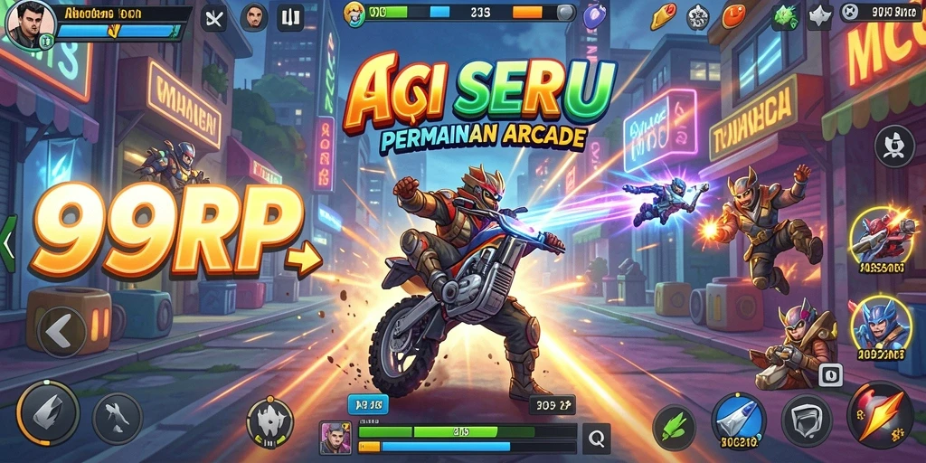 Tampilan seru gameplay 99RP dengan aksi cepat dan tantangan mendebarkan.