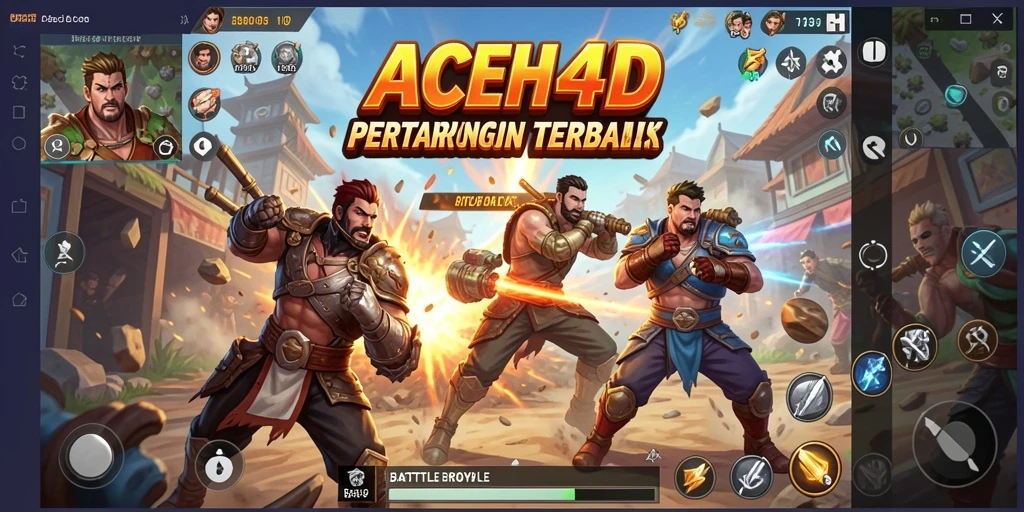 Tangkapan layar menampilkan aksi seru dalam pertarungan Battle Royale.
