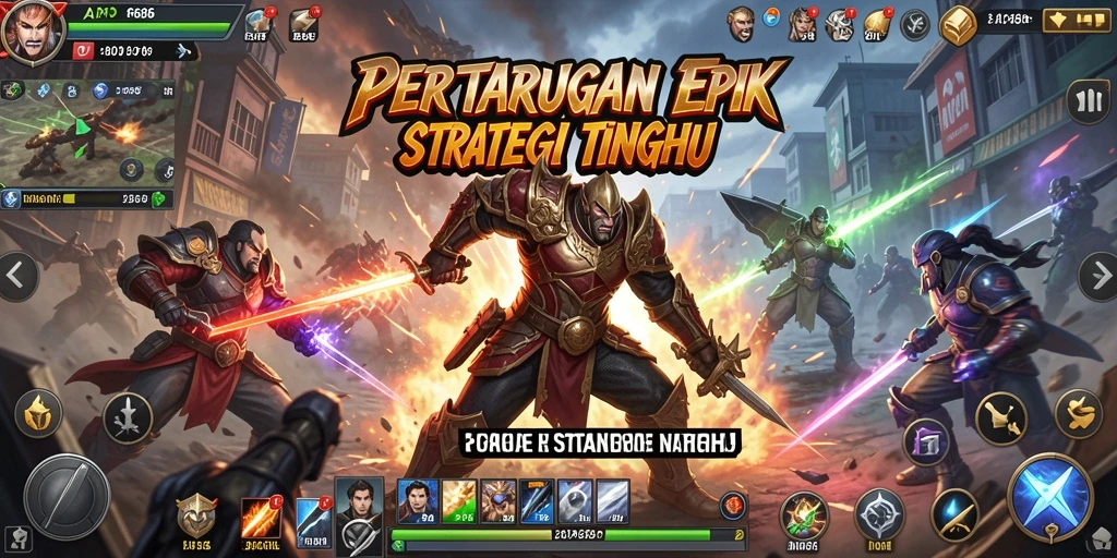 Screenshot menunjukkan aksi seru pertarungan di AP686.