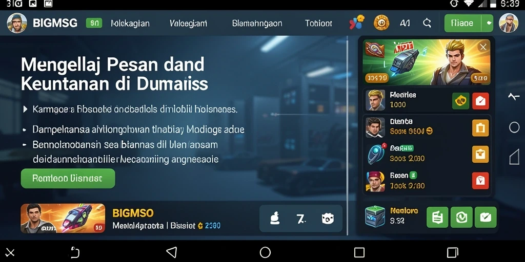 Tampilan gameplay <strong>BIGMSG</strong> yang menarik dan interaktif.
