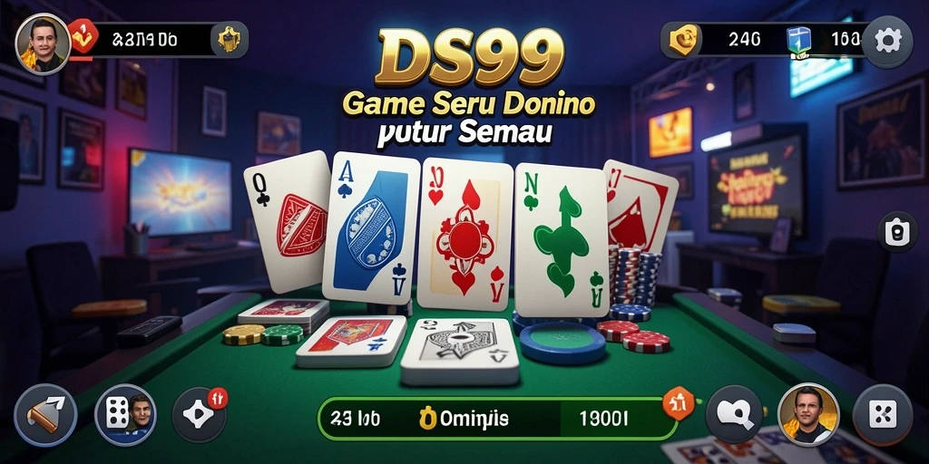Tampilan gameplay menarik dari DS99 dengan suasana permainan Domino.