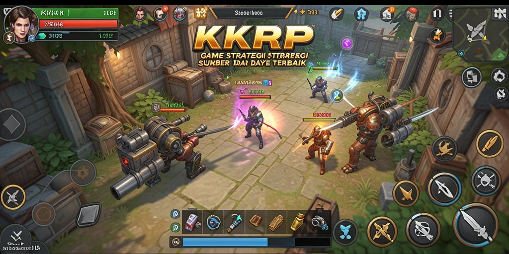 Tampilan gameplay menarik di dunia strategi KKRP.