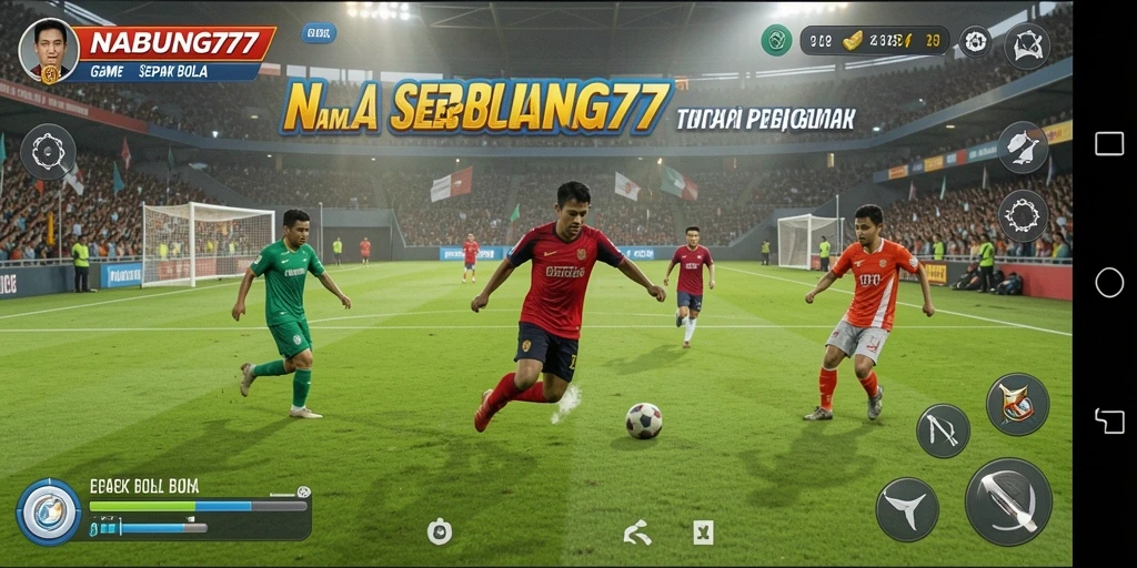 Tangkapan layar utama NABUNG77 menampilkan aksi sepak bola yang mendebarkan.