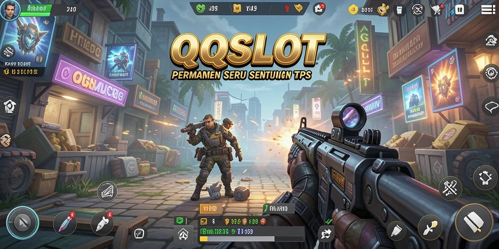 Tampilan menarik dari gameplay QQSLOT dengan aksi TPS yang mendebarkan.