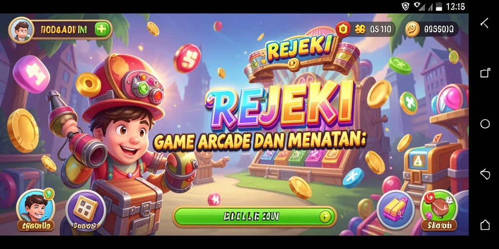 Tampilan utama REJEKI dengan gameplay yang seru dan menantang.