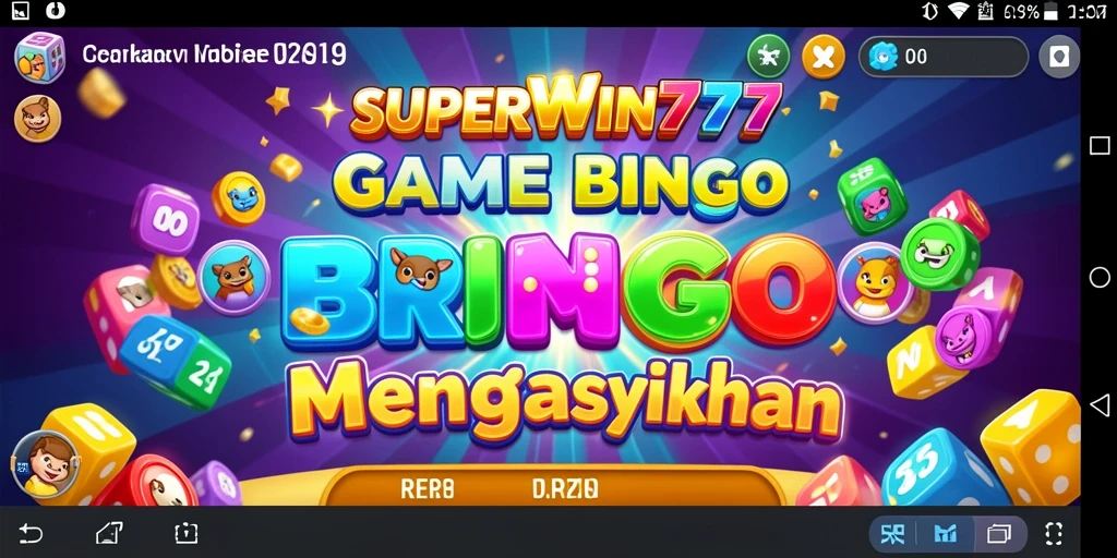 Tampilan screenshot SUPERWIN777 menampilkan momen seru permainan Bingo.