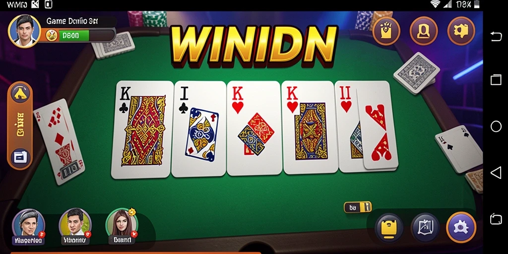 Tampilan gameplay seru dalam game Domino WINIDN.